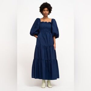 Sea New York Claudine Puff Sleeve Smocked Dress size 2!